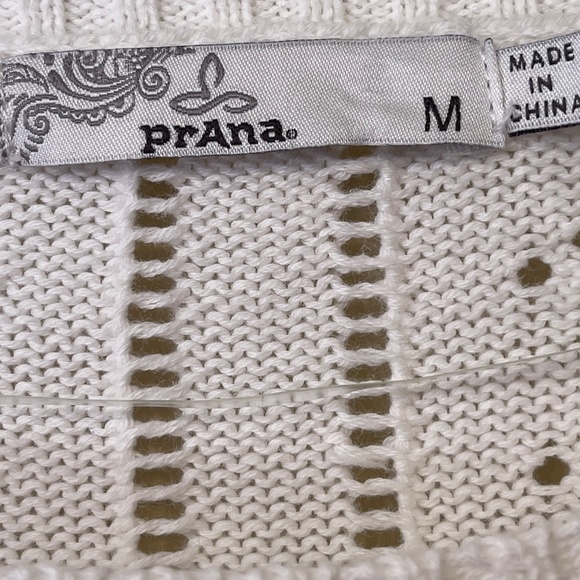 Prana | Parker Open Knit Crew Neck Relaxed Fit Long Sleeve High Low Sweater - Picture 10 of 12